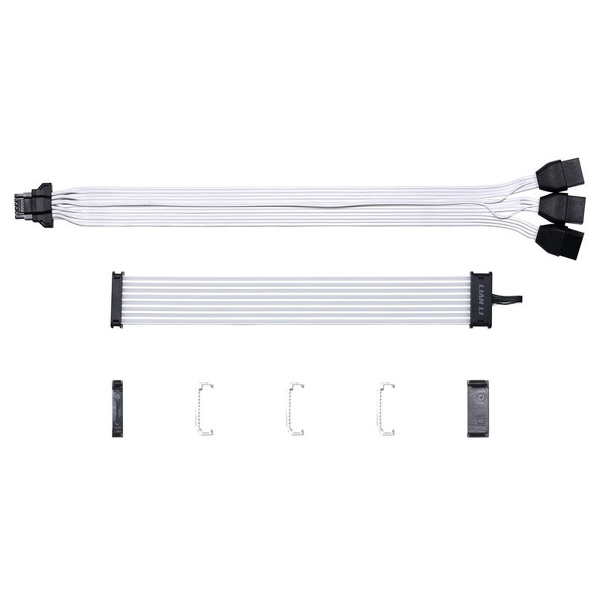 Zdjęcie produktu: Lian Li Strimer Plus 12VHPWR 16-pin v2 ARGB 335mm 8-led (3x 8-pin) przedłużacz kabla do zasilania karty graficznej PCIe 5.0 Zdjęcie produktu: Lian Li Strimer Plus 12VHPWR 16-pin v2 ARGB 335mm 8-led (3x 8-pin) przedłużacz kabla do zasilania karty graficznej PCIe 5.0