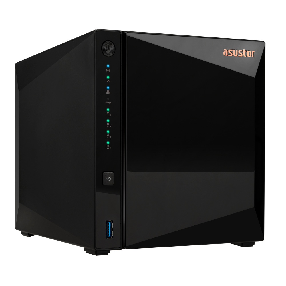 Serwer plików Asustor DRIVESTOR 4 PRO AS3304T 4-bay, Realtek RTD1296. Quad-Core, 1.4GHz, 2GB DDR4. 2.5GbE x1. USB3.2 Gen1 x3 + 2x 4TB HDWG440UZSVA