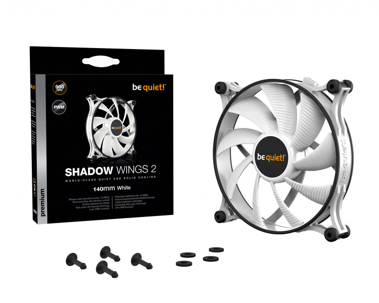Zdjęcie produktu: be quiet! Shadow Wings 2 White 140mm PWM