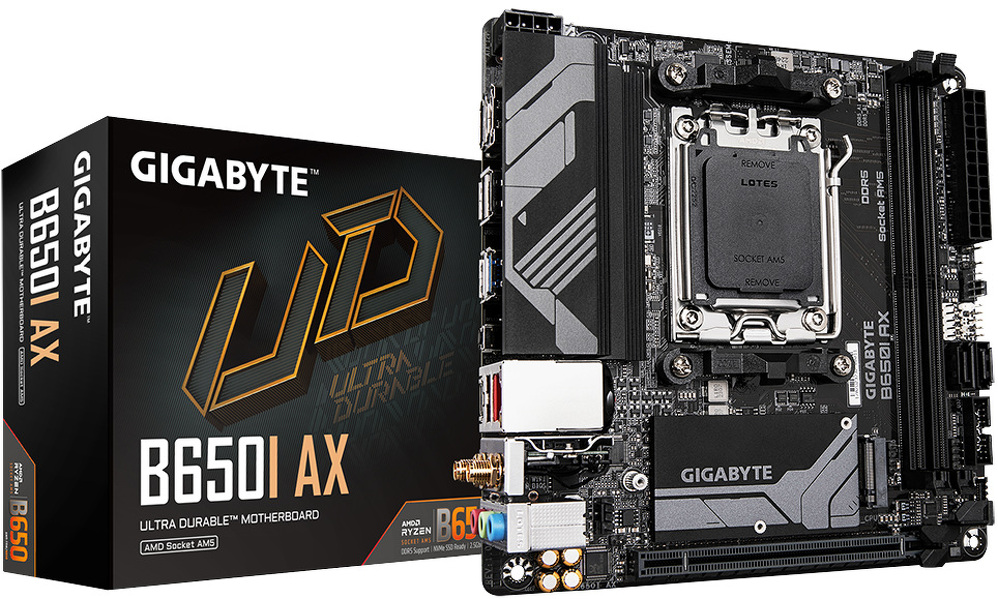 Zdjęcie produktu: Gigabyte B650I AX AM5 Zdjęcie produktu: Gigabyte B650I AX AM5