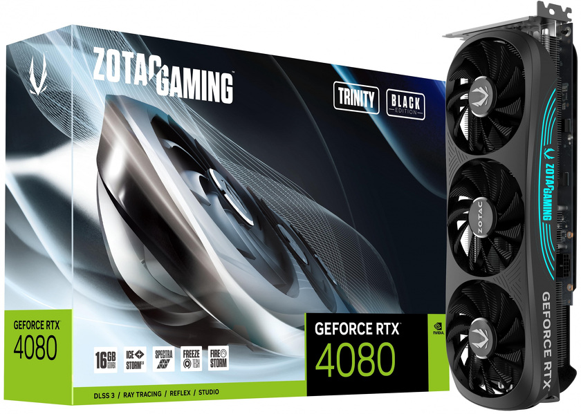 Zdjęcie produktu: ZOTAC  GeForce RTX 4080 Trinity Black 16GB GDDR6X DLSS 3
