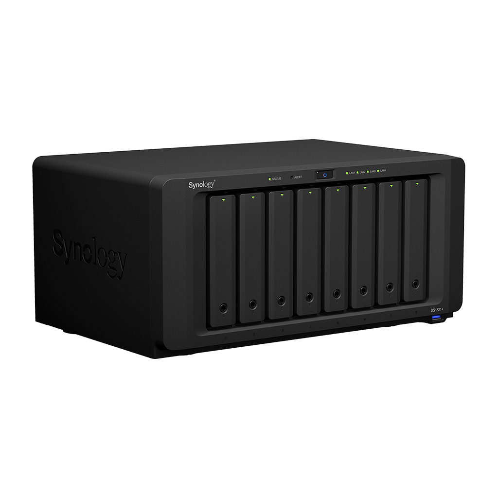Synology DS1821+Ryzen V1500B 16GB 4xGbE NVMe