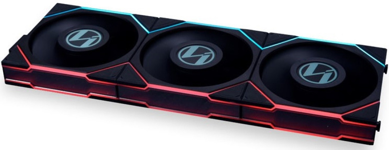 Miniatura produktu: Zestaw wentylatorów Lian Li UNI FAN TL LCD PWM 120mm czarnych (3 sztuki)