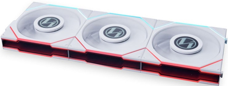 Miniatura produktu: Zestaw wentylatorów Lian Li UNI FAN TL LCD PWM 120mm białych (3 sztuki)