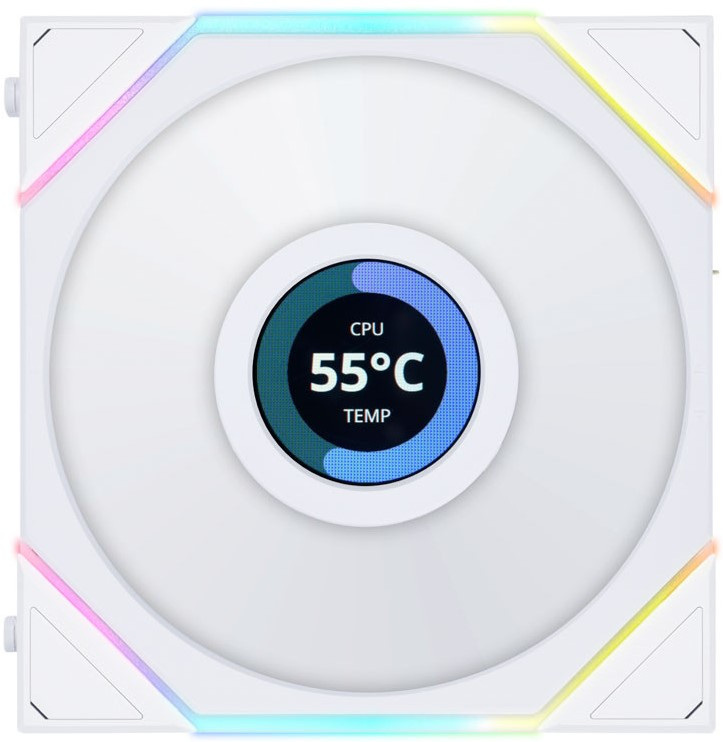 Wentylator Lian Li UNI FAN TL LCD PWM 120mm biały Wentylator Lian Li UNI FAN TL LCD PWM 120mm biały