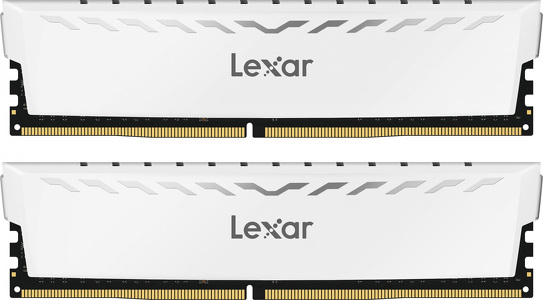 Miniatura produktu: Pamięć Lexar THOR Gaming DDR4 16GB (2x8GB) 3600MHz CL18 biała LD4BU008G-R3600GDWG