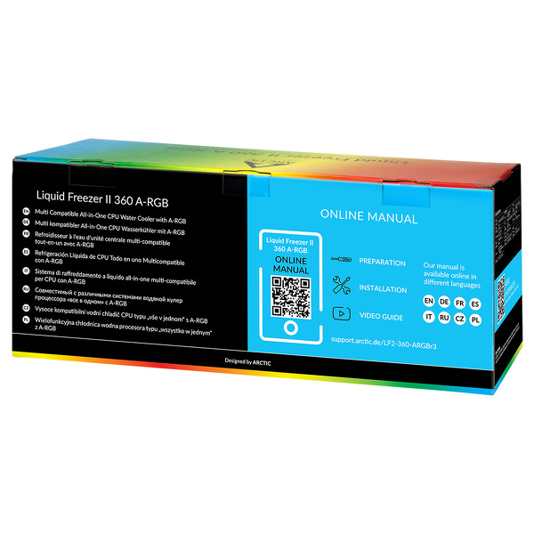 Zdjęcie produktu: Chłodzenie wodne Arctic Liquid Freezer II 360 ARGB Black (ACFRE00101A) egzemplarz ze zwrotu