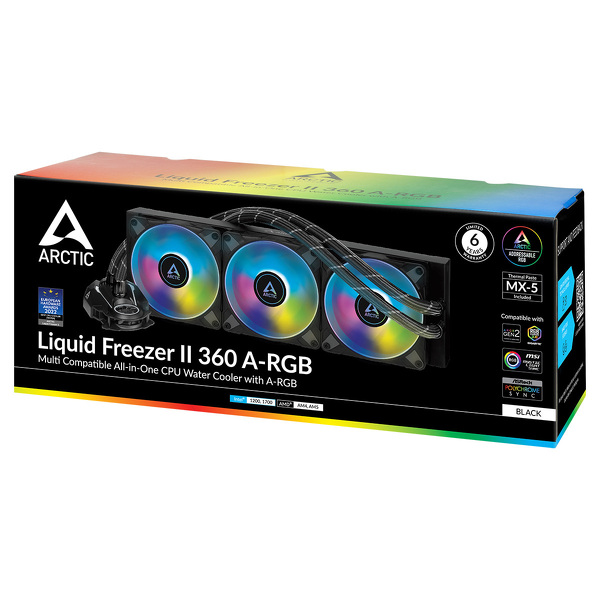 Zdjęcie produktu: Chłodzenie wodne Arctic Liquid Freezer II 360 ARGB Black (ACFRE00101A) egzemplarz ze zwrotu