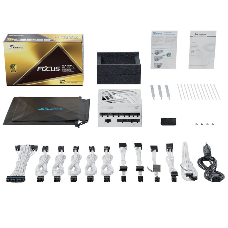 Zasilacz Seasonic FOCUS GX-850 ATX 3.0 White 80Plus Gold 850W