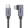 Miniatura zdjęcia: Kabel przewód USB Typ-C 50cm Unitek kątowy 90° PD100W (C14123BK-0.5M)