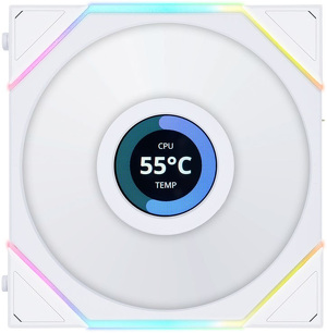 Miniatura produktu: Wentylator Lian Li UNI FAN TL LCD Reverse Blade ARGB PWM 120mm biały Miniatura produktu: Wentylator Lian Li UNI FAN TL LCD Reverse Blade ARGB PWM 120mm biały