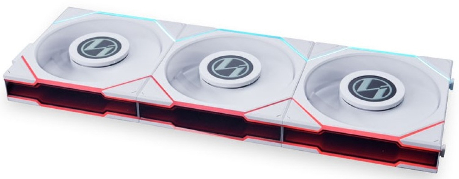 Zdjęcie produktu: Zestaw wentylatorów Lian Li UNI FAN TL LCD Reverse Blade ARGB PWM 120mm białych (3 sztuki) Zdjęcie produktu: Zestaw wentylatorów Lian Li UNI FAN TL LCD Reverse Blade ARGB PWM 120mm białych (3 sztuki)