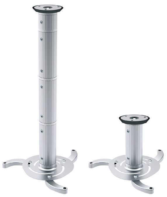 Uchwyt sufitowy do projektora 80-980mm 10kg Maclean MC-517 S srebrny