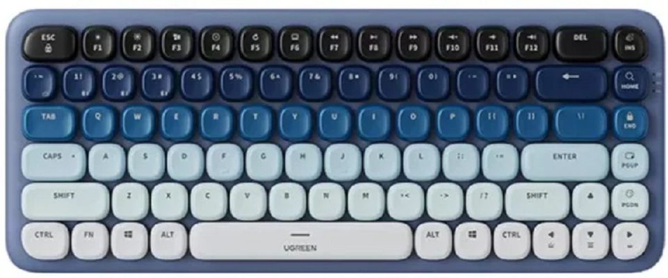 Klawiatura bezprzewodowa mechaniczna Ugreen KU101 Bluetooth / USB-C z podświetleniem - niebieska (90755) Klawiatura bezprzewodowa mechaniczna Ugreen KU101 Bluetooth / USB-C z podświetleniem - niebieska (90755)