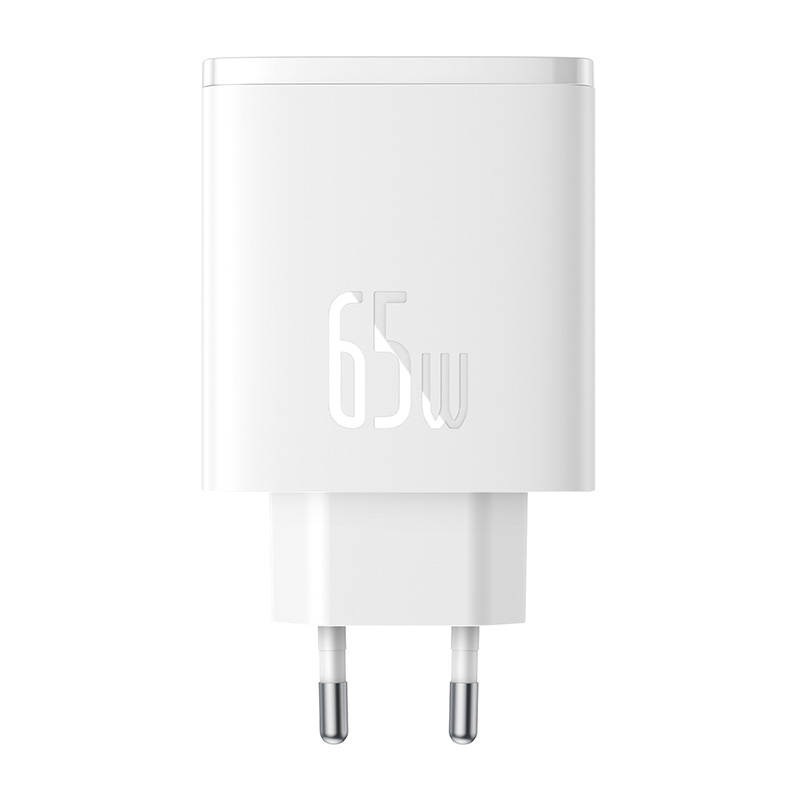 Baseus GaN5 OS-Cube Pro 65W USB-C+USB  Biała