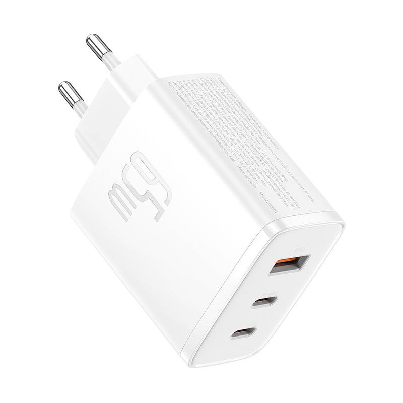 Baseus GaN5 OS-Cube Pro 65W USB-C+USB  Biała