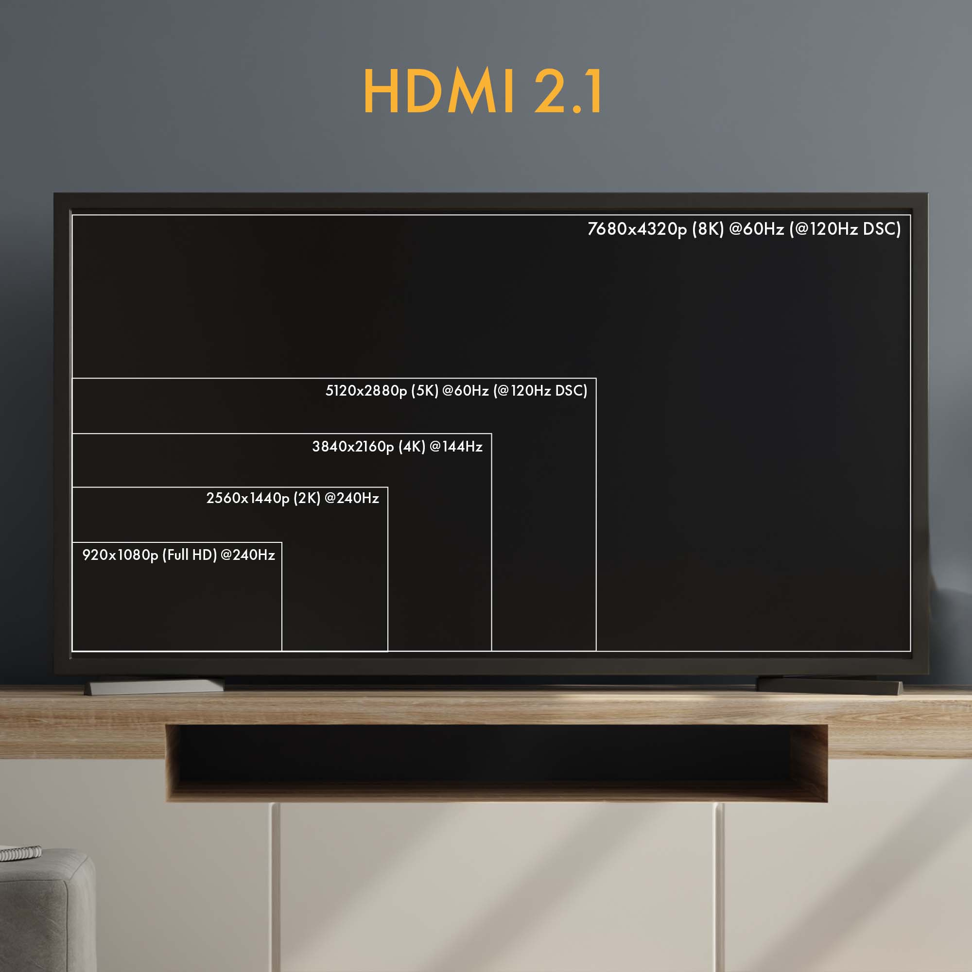 Przewód optyczny HDMI 2.1 8K AOC Claroc - 40m