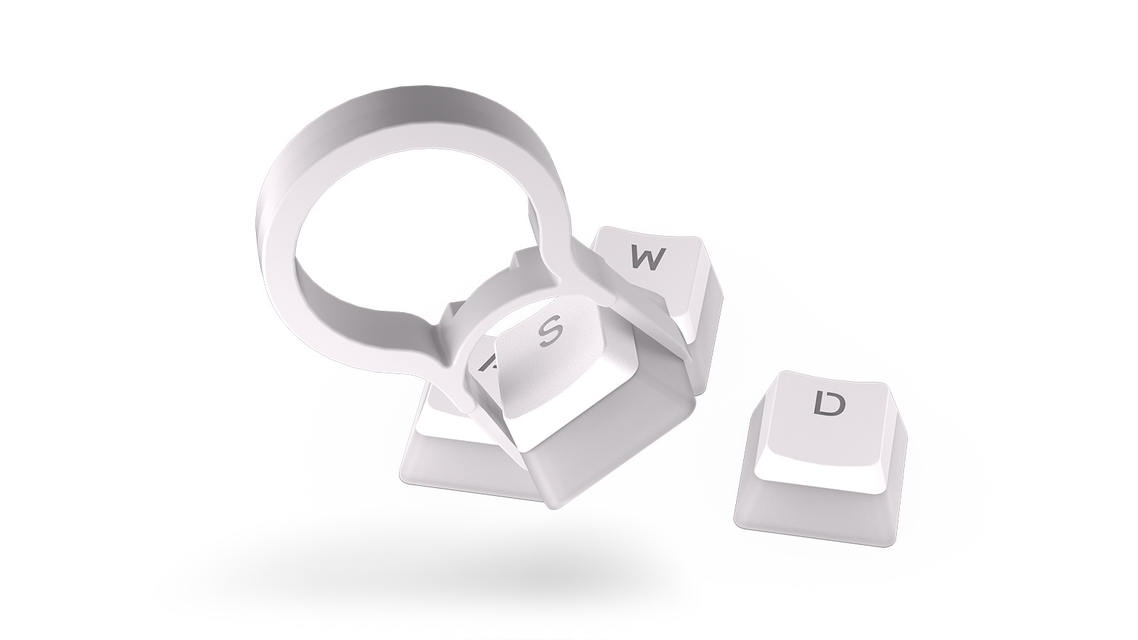 Endorfy Keycap Pudding Onyx White (EY0E003)