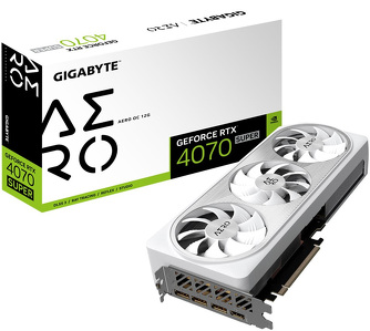 Miniatura produktu: Gigabyte GeForce RTX 4070 SUPER AERO OC 12GB GDDR6X DLSS 3 (GV-N407SAERO OC-12GD)
