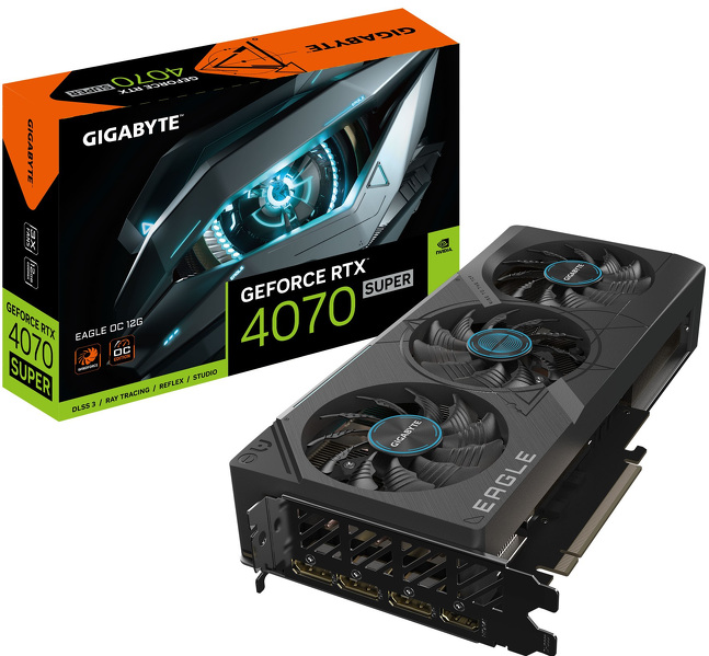 Zdjęcie produktu: Gigabyte GeForce RTX 4070 SUPER Eagle OC 12GB GDDR6X DLSS 3 (GV-N407SEAGLE OC-12GD)