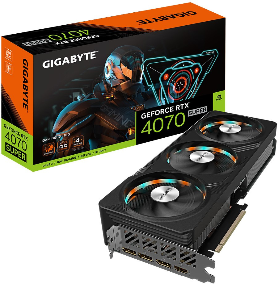 Gigabyte GeForce RTX 4070 SUPER Gaming OC 12GB GDDR6X DLSS 3 (GV-N407SGAMING OC-12GD) Gigabyte GeForce RTX 4070 SUPER Gaming OC 12GB GDDR6X DLSS 3 (GV-N407SGAMING OC-12GD)