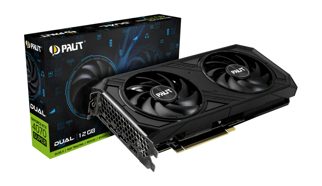 Zdjęcie produktu: Palit GeForce RTX 4070 SUPER Dual 12GB GDDR6X DLSS 3 (NED407S019K9-1043D)