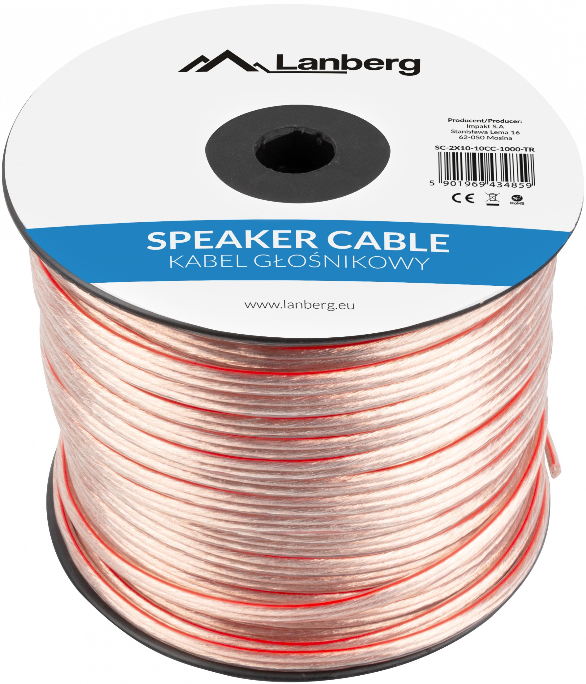 Lanberg Kabel głośnikowy 2X4.0mm2 100m