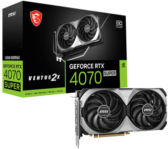 Miniatura produktu: MSI GeForce RTX 4070 SUPER VENTUS 2X 12GB OC GDDR6X DLSS 3