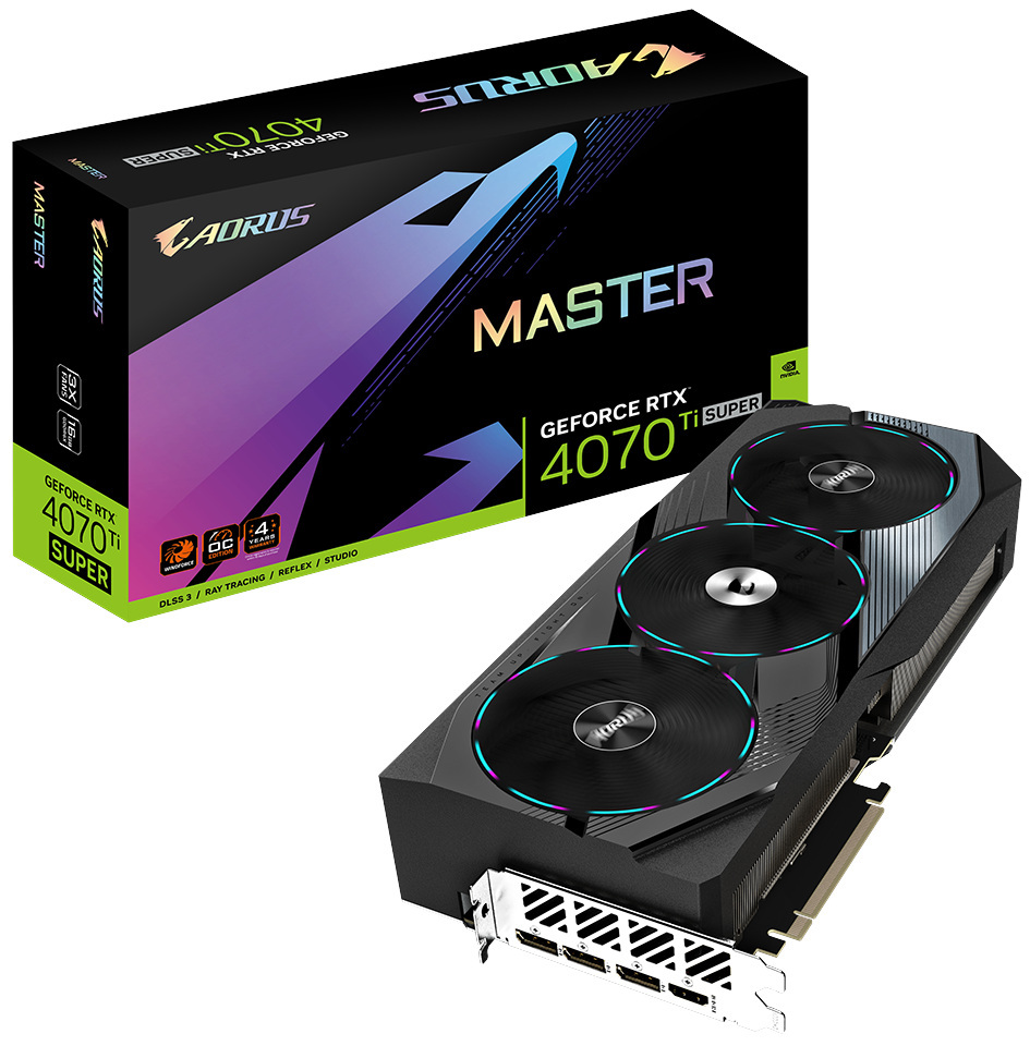 Gigabyte GeForce RTX 4070 Ti SUPER MASTER 16GB GDDR6X DLSS 3 (GV-N407TSAORUS M-16GD)