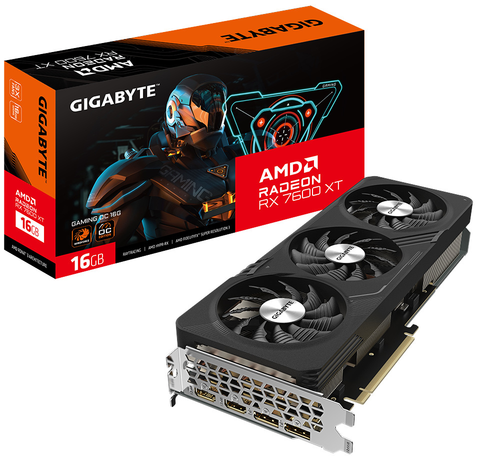 Gigabyte Radeon RX 7600 XT GAMING OC 16GB PCI-E GDDR6 (GV-R76XTGAMING OC-16GD)