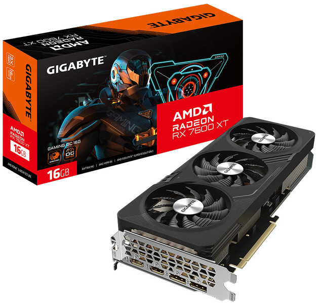 Zdjęcie produktu: Gigabyte Radeon RX 7600 XT GAMING OC 16GB PCI-E GDDR6 (GV-R76XTGAMING OC-16GD)
