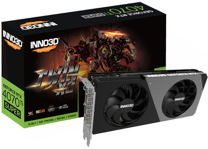 Miniatura produktu: Inno3D GeForce RTX 4070 Ti SUPER Twin X2 16GB GDDR6X DLSS 3 (N407TS2-166X-186156N)