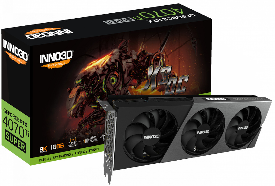 Zdjęcie produktu: Inno3D GeForce RTX 4070 Ti SUPER X3 OC 16GB GDDR6X (N407TS3-166XX-186158N)