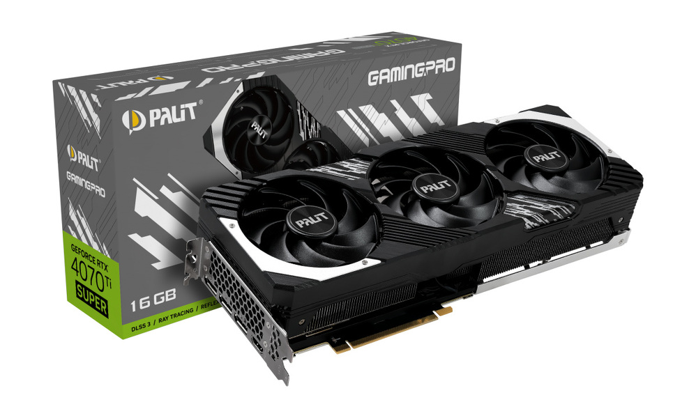 Zdjęcie produktu: Palit GeForce RTX 4070 Ti SUPER GamingPro 16GB GDDR6X DLSS 3 (NED47TS019T2-1043A) Zdjęcie produktu: Palit GeForce RTX 4070 Ti SUPER GamingPro 16GB GDDR6X DLSS 3 (NED47TS019T2-1043A)