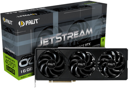 Miniatura produktu: Palit GeForce RTX 4070 Ti SUPER JetStream OC 16GB GDDR6X DLSS 3 (NED47TSS19T2-1043J)