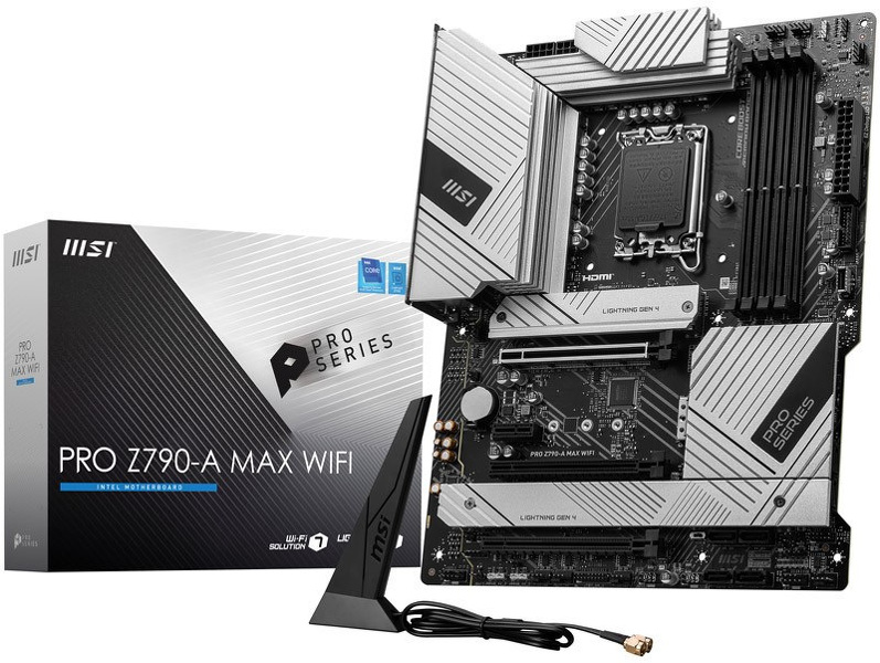 Zdjęcie produktu: Płyta główna MSI PRO Z790-A MAX WIFI DDR5 LGA1700 Zdjęcie produktu: Płyta główna MSI PRO Z790-A MAX WIFI DDR5 LGA1700