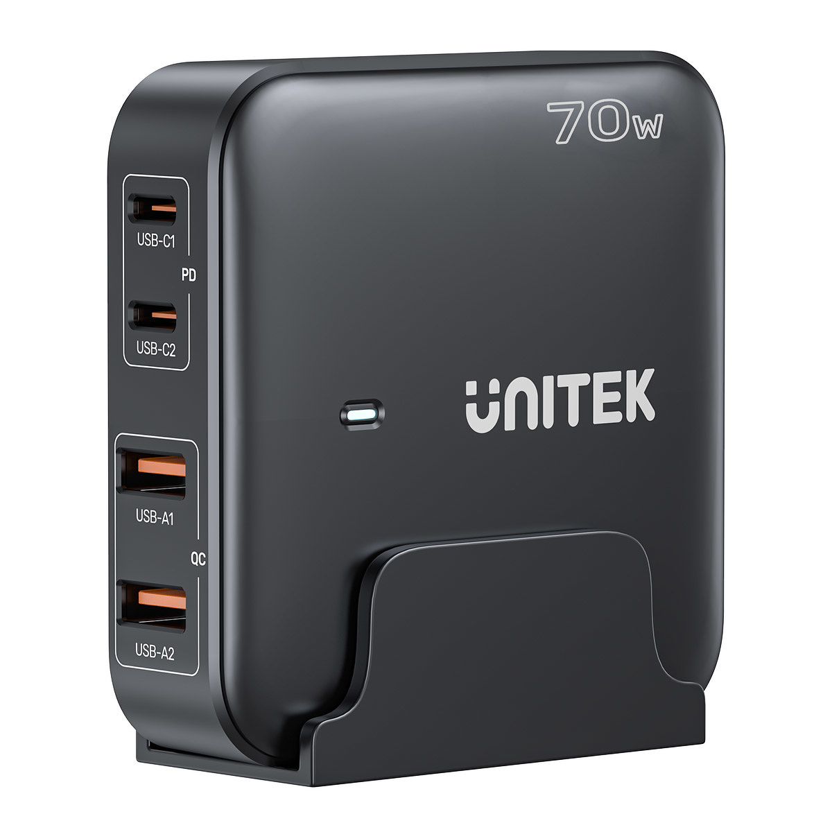 Unitek ładowarka GaN 70W 2x USB-A+2x USB-C