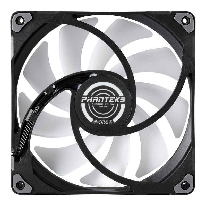Wentylator Phanteks M25 PWM ARGB Fan 140mm, czarny Brak śrubek i rozgałęźnika Wentylator Phanteks M25 PWM ARGB Fan 140mm, czarny Brak śrubek i rozgałęźnika