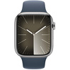 Miniatura zdjęcia: Apple Watch 9 45 mm GPS + Cellular stal nierdzewna w kolorze srebrnym z paskiem sportowym w kolorze sztormowego błękitu Miniatura zdjęcia: Apple Watch 9 45 mm GPS + Cellular stal nierdzewna w kolorze srebrnym z paskiem sportowym w kolorze sztormowego błękitu
