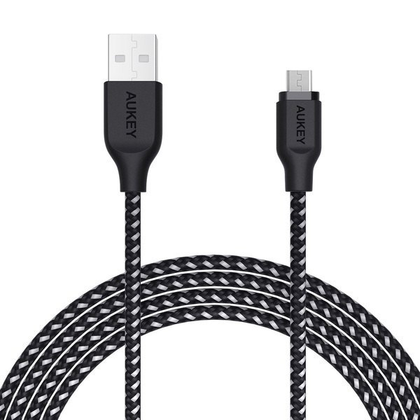 Zdjęcie produktu: Kabel przewód USB-A - microUSB 2.0 200cm Aukey, QC 12W (CB-AM2)