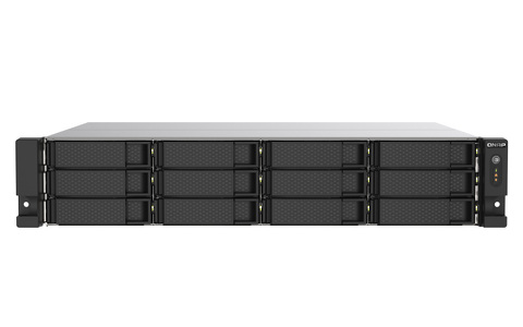 Miniatura produktu: Serwer plików QNAP TS-1273AU-RP-8G 12-Bay, rozbudowany do 32G, Czterordzeniowy AMD Ryzen V1500B 2,2 GHzz, 32GB UDIMM DDR4 , 2x2,5 GbE LAN, USB 3.1x2 Type-C, 1x Type-A, 1 x PCIe Gen 3 x8