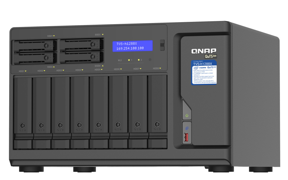 QNAP TVS-h1288X-W1250 Intel Xeon W-1250 64GB