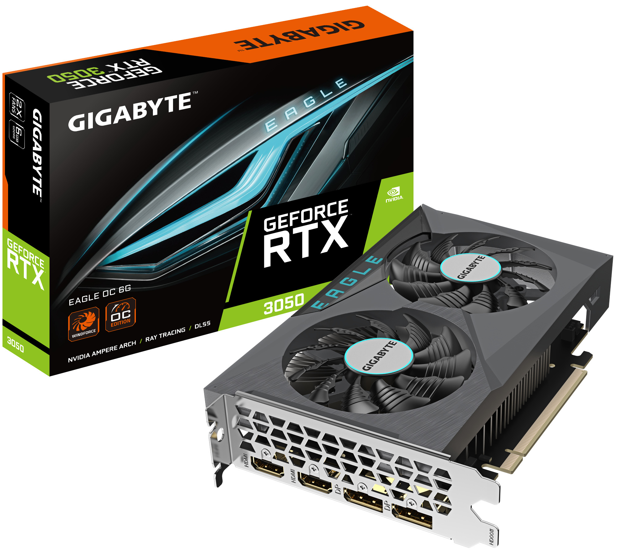 Gigabyte GeForce RTX 3050 Eagle OC 6GB GDDR6 (GV-N3050EAGLE OC-6GD)