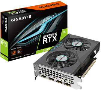 Miniatura produktu: Gigabyte GeForce RTX 3050 Eagle OC 6GB GDDR6 (GV-N3050EAGLE OC-6GD)