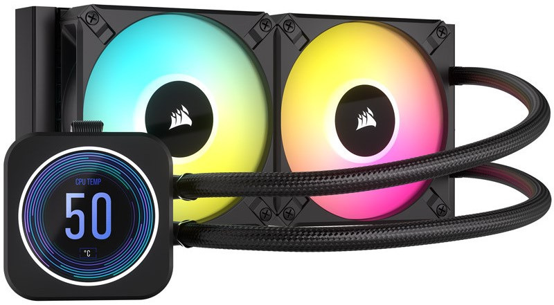 Chłodzenie wodne Corsair iCUE H100i RGB 240mm (CW-9060074-WW) Chłodzenie wodne Corsair iCUE H100i RGB 240mm (CW-9060074-WW)