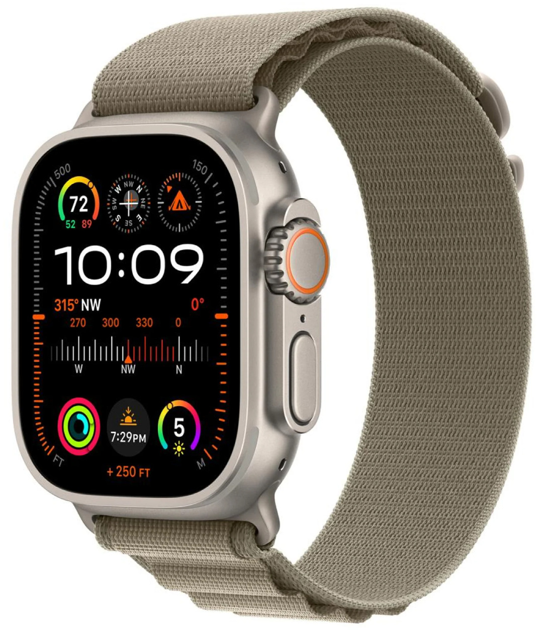 Apple Watch Ultra 2 49 mm GPS + Cellular Olive Alpine Loop