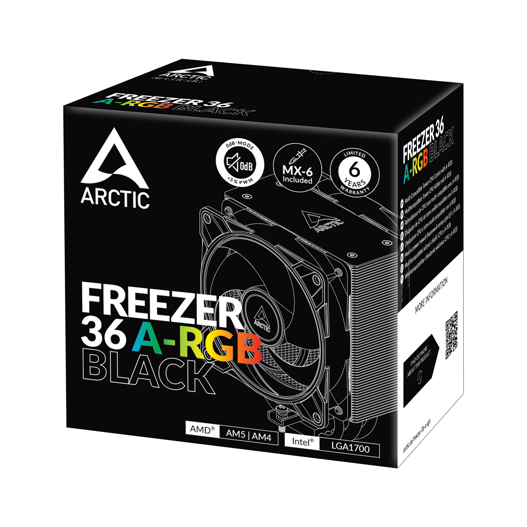 Chłodzenie CPU Arctic Freezer 36 ARGB Black