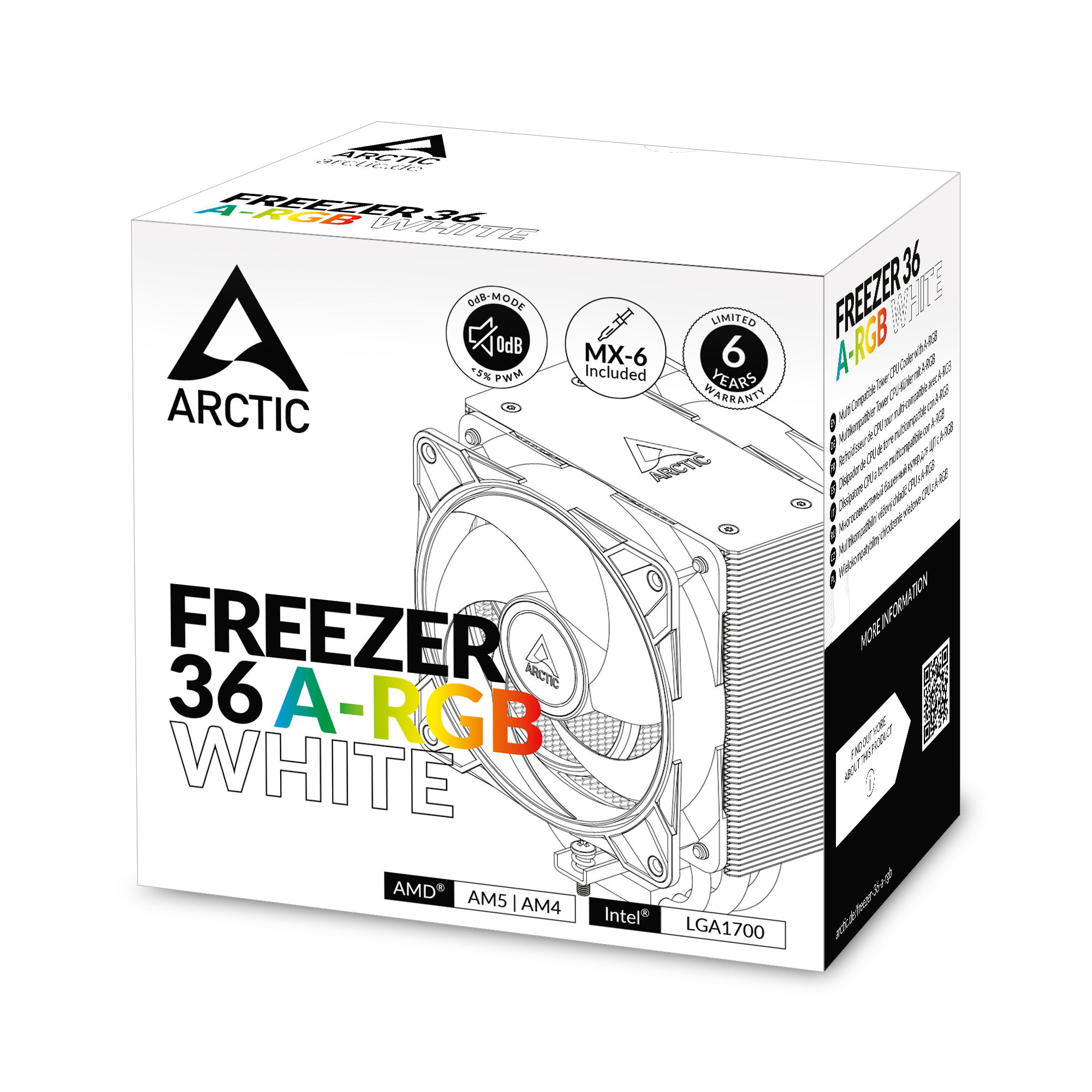 Chłodzenie CPU Arctic Freezer 36 ARGB White