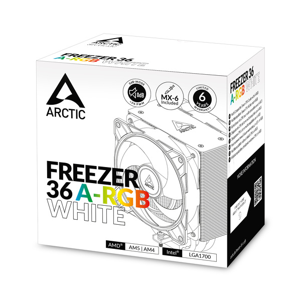 Zdjęcie produktu: Chłodzenie CPU Arctic Freezer 36 ARGB White