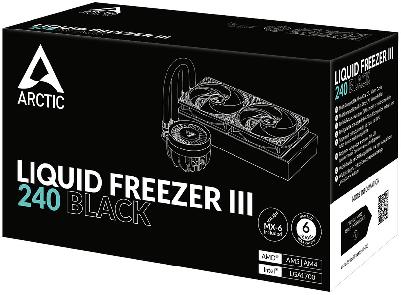Zdjęcie produktu: Arctic Liquid Freezer III 240 Black Zdjęcie produktu: Arctic Liquid Freezer III 240 Black